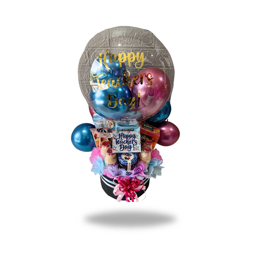 Treat basket with balloons